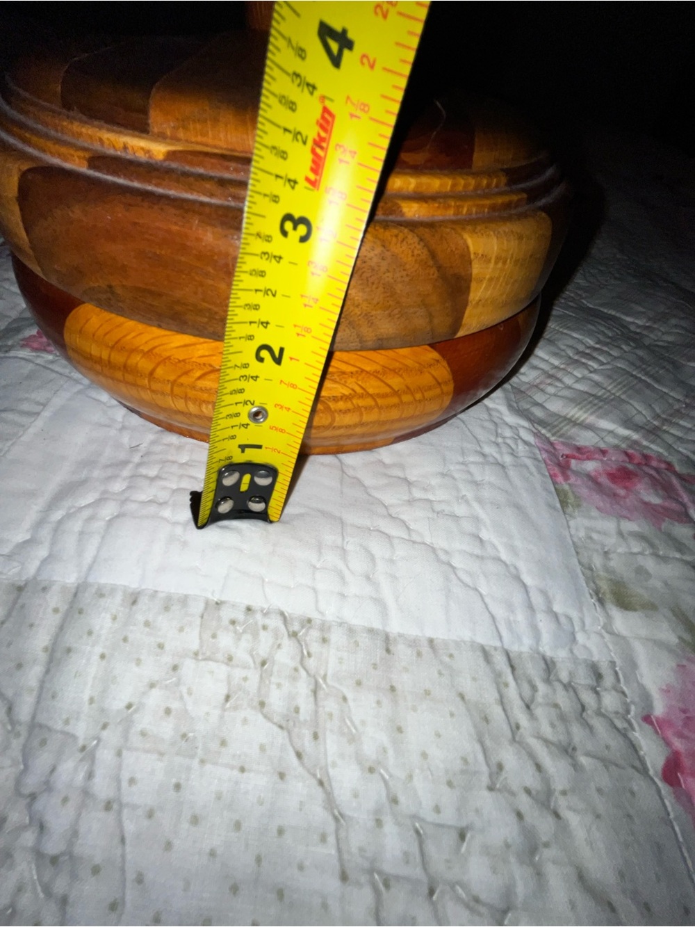 Handcrafted Wooden Half-Moon Trinket Box Hand Turned Half Circle Design - Picture 12 of 16